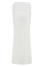 Stand And Stare Knit Maxi Skirt White