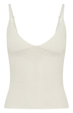 Stand And Stare Knit Top White