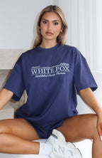 Standing My Ground Oversized Tee Navy