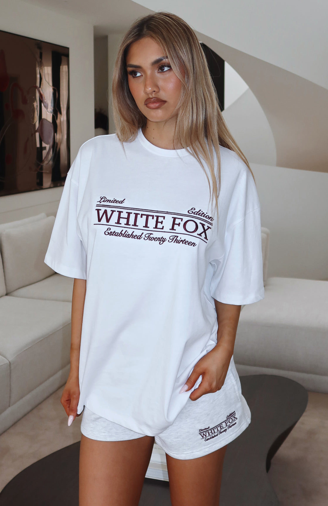 Standing My Ground Oversized Tee White