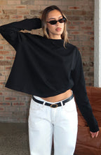 Staying Ahead Long Sleeve Tee Black