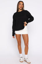 Staying Ahead Long Sleeve Tee Black