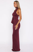 Sugar High Maxi Dress Burgundy