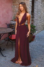 Tuscany Twilight Maxi Dress Plum