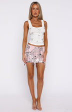 Disco Baby Beaded Mini Skirt Baby Pink