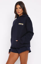 Sweeter Nights Oversized Hoodie Navy