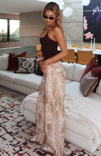 Maeve Low Rise Wide Leg Jeans Desert Snake