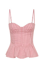 Tempt Me Not Top Pink Stripe