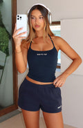 Test Drive Halter Top Dark Navy