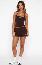 Test Drive Halter Top Chocolate