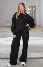 Test Drive Wide Leg Sweatpants Black