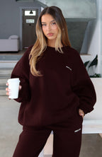 Test Drive Oversized Sweater Chocolate