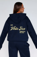 The Good Life Back Graphic Oversized Hoodie Navy