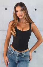 The Met Steps Bustier Black