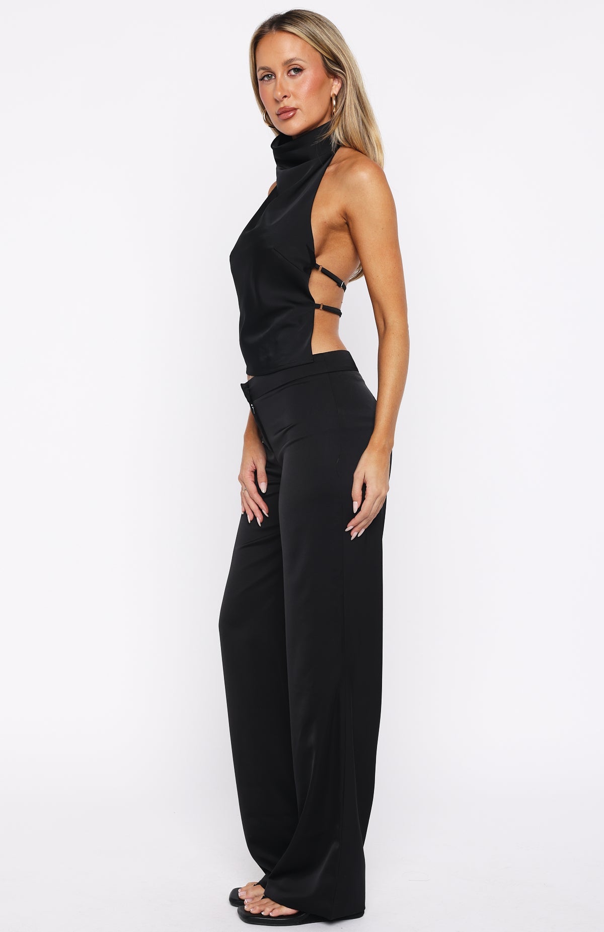 Time Passes Dress Pants Black