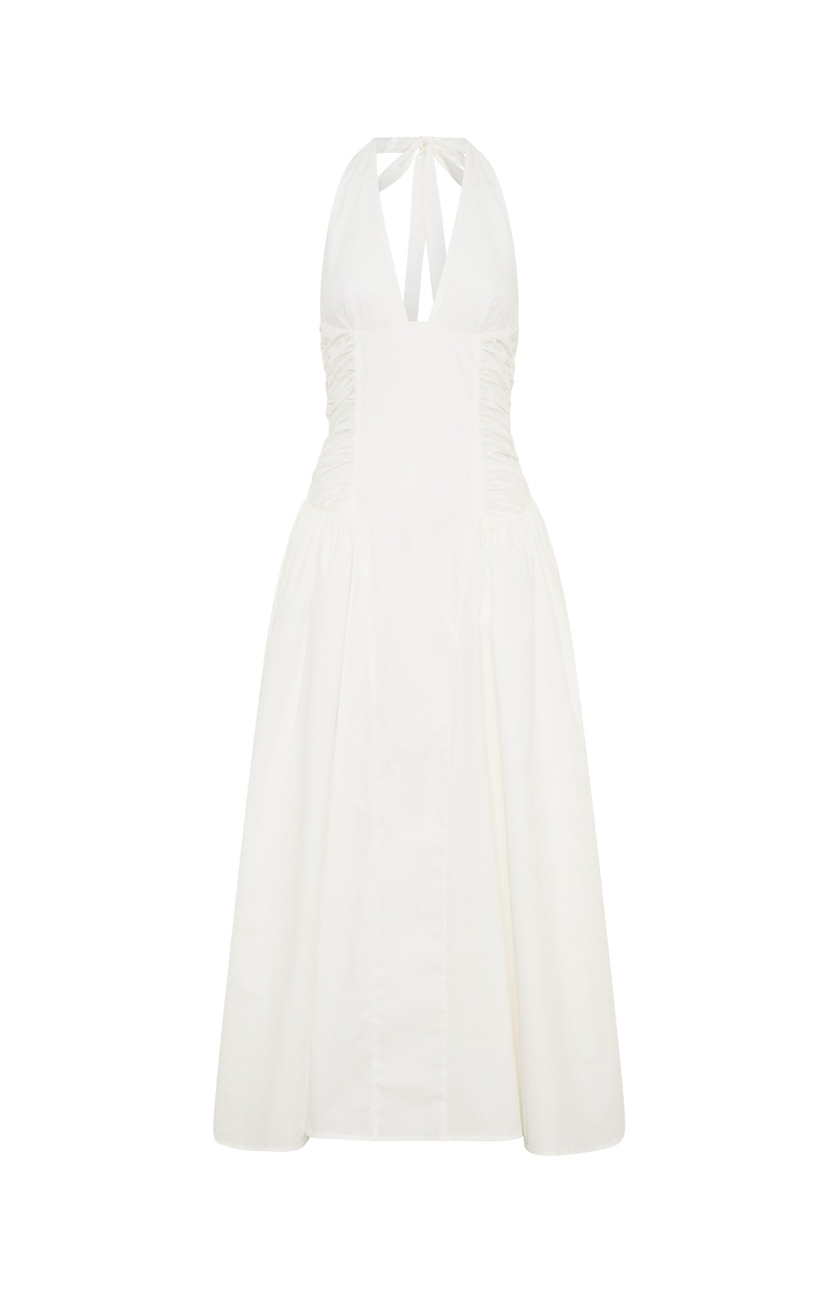 Tinsel Trouble Halter Midi Dress White