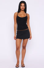 Too Cute To Care Cami Top Black