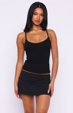 Too Cute To Care Cami Top Black