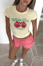 Twenty Four Hours Baby Tee Lemon