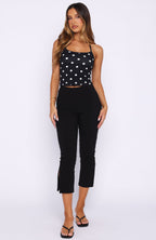 Unfollowed And Unbothered Capri Pants Black