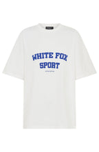 Winning Team Oversized Tee White/Electric Blue