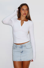 Won't Be Lonely Denim Mini Skirt Glacier Blue