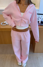 Vol. 1 Cropped Zip Front Hoodie Posy