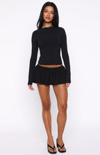 Sunkissed Memories Mini Skort Black