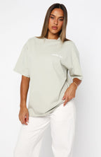 No Mercy Oversized Tee Sage