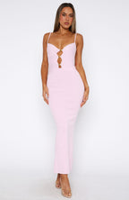 Break It Off Maxi Dress Baby Pink