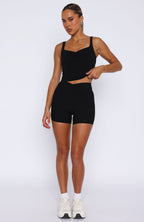 Radiate High Waisted Shorts Black