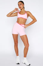Defence Bike Shorts Marshmallow/Pink