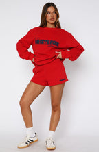 Give It A Try Lounge Shorts Red